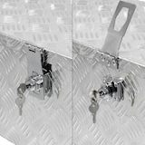 thumbnail of ECD Germany Alu-Werkzeugkasten 57×22×19 cm – abschließbar, Transportkiste/Alubox/Truckbox/Deichselbox, Werkzeugkoffer