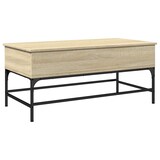 thumbnail of vidaXL Couchtisch Sonoma-Eiche 100x50x45 cm Holzwerkstoff und Metall