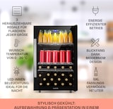 thumbnail of Beersafe 5XL Kühlschrank 147 Liter 3 Böden Panoramaglastür Edelstahl Schwarz