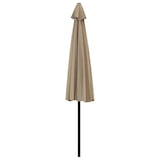 thumbnail of Parasol de balcon avec mât en aluminium Taupe 300x155 cm Demi Modèle Soleil Tropica Plus