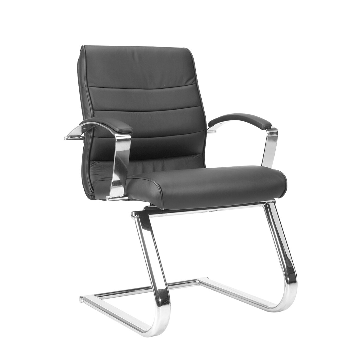 Besucherstuhl TD Lux 15 8789A80 Leder schwarz