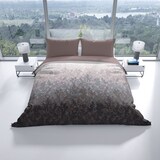 thumbnail of 4 teilige Baumwolle Bettwäsche Set 155x220 cm Renforce Beige Braun Schwarz Pflanzen Wendebettwäsche mit Reißverschluss