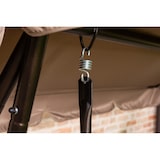 thumbnail of Balancelle 4 places MIZAR XL inclinable et transformable en lit, structure en métal, toit réglable en polyester imperméable (Bronze Tropicana)