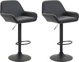 thumbnail of DELUKE® Barhocker 2er Set DUBLIN - Schwarz, Kunstleder, Schwarz | Barhocker mit Lehne Barstuhl Tresenhocker Tresenstuhl Kneipenhocker Kneipenstuhl