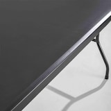 thumbnail of Table pliante noire 180cm 8 places PEHD - Oviala
