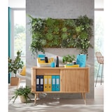 thumbnail of Briefkorb Cosy, 2er Set, blau, große Frontöffnung, 2 Briefkörbe + 1 Stapelelement rot, stapelbar