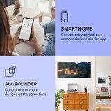 thumbnail of Wonderwall Air Art Smart Infrarotheizung Bergstraße 120x60cm 700W Abstrakt