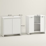 thumbnail of Mueble bajo lavabo mueble para debajo del lavabo moderno con estante mueble lavabo con pie anti-vuelco carga 40 kg 60x30x60 cm blanco