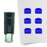 thumbnail of CombiCraft Selbstfärbender Stempel 'Hamburger' in der Farbe Blau, Ø10mm
