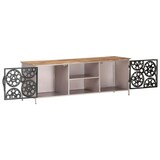 thumbnail of vidaXL TV-Schrank 120x30x40 cm Raues Mangoholz
