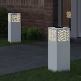 thumbnail of vidaXL Solar LED Weg Licht 2 pcs Weiß Kalt gewalzter Stahl