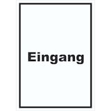 thumbnail of Eingang Schild mit Text Zugang Eintritt hochkant A2 (420x594mm)