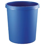 thumbnail of Corbeille à papier en plastique, ronde, 30 litres, bleu