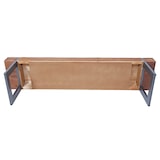 thumbnail of Banco HWC-A15, banco para comedor, madera de abeto maciza rústica certificada MVG ~ marrón 160cm