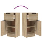 thumbnail of Helloshop26 - Buffet bahut commode armoire meuble de rangement organisateur cuisine salle de séjour salon sonoma 30 x 30 x 70 cm 02_0031498