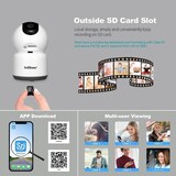 thumbnail of Camera IP 5MP QHD WiFi 5G Vision Nocturne Couleur Détection Mouvement Audio Bidirectionnel YONIS