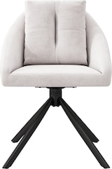 thumbnail of Drehstuhl Esszimmerstuhl Samt Beige 79x59x65 2er Set mit Rollen ergonomische Rückenlehne Metallgestell atmungsaktiver Bezug modern für Büro, Zuhause