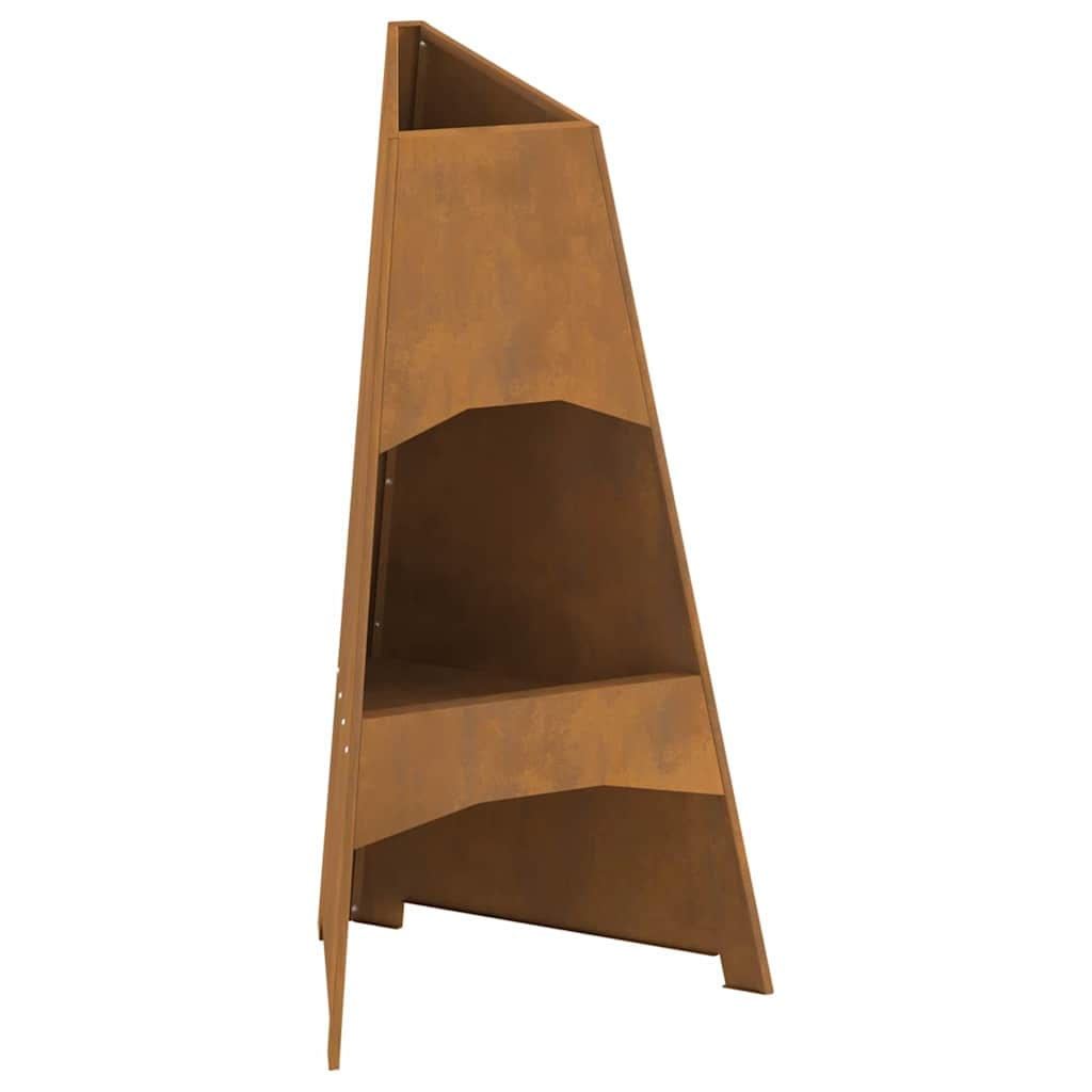 vidaXL Vuurkorf Bruin 50 x 50 x 95 cm Cortenstaal