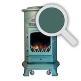 thumbnail of Stufa a gas in ghisa autentica 3400W effetto fuoco verde Provenza