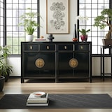 thumbnail of OPIUM OUTLET Asia Meubles Commode Buffet Armoire de mariage sideboard console chiffonnier 31196 noir asiatique chinois oriental entièrement monté