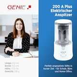 thumbnail of Genie 200A Elektrischer Bleistiftspitzer Profi-Anspitzer Ø 6-12mm Netzbetrieb