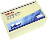 thumbnail of SIGMA Bloc de notes autocollantes, 125 x 75 mm, rectangulaire, jaune pastel, 600 feuilles
