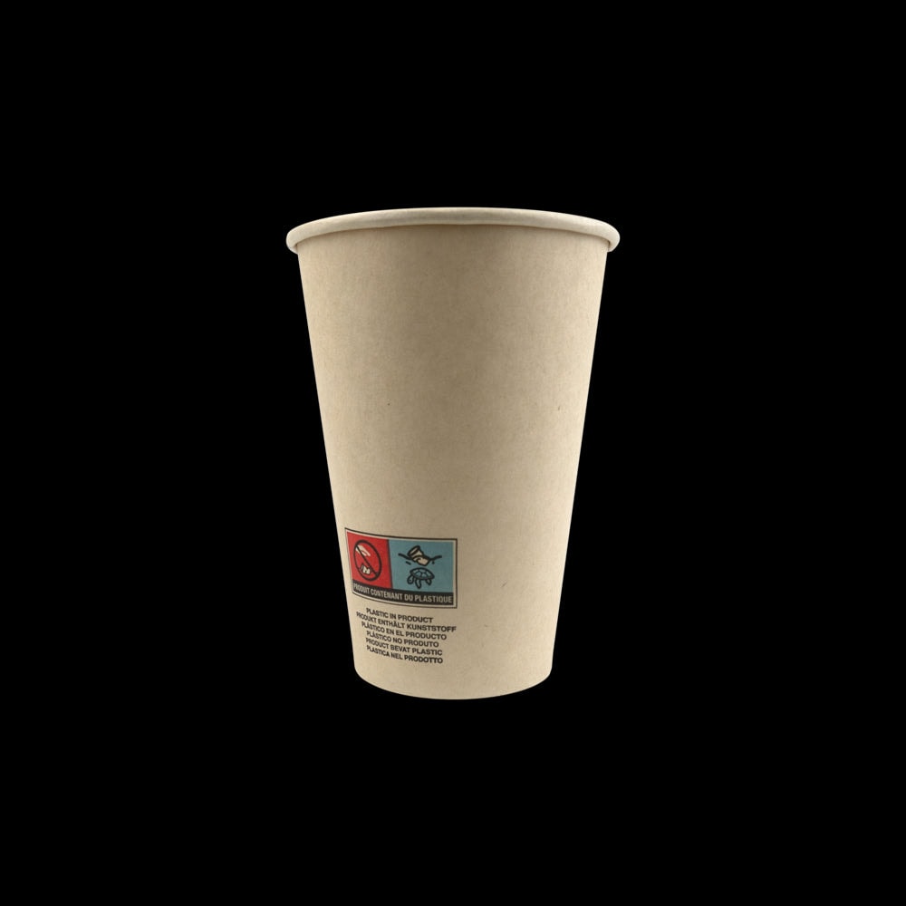 NVASE - 50Uds - Vaso de cartón de fibra de bambú blanco con laminación PE 230ml A92mm - NVS210GBAMC86