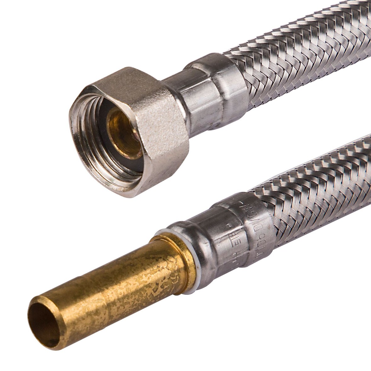 Edelstahl Trinkwasser Panzerschlauch QV10*R10 DN8  300mm