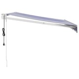 thumbnail of vidaXL Elektrische Markise mit Kurbel Blau und Weiß 3,5x2,5 m