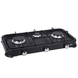 thumbnail of JATA JECG2703 - Cocina de gas portátil de 3 fuegos con parrilla. Para butano y propano. apa protectora extraíble. Ideal para camping. Poco espacio