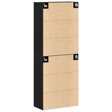 thumbnail of vidaXL Schränke 2 Stk. Schwarz Eiche 69,5x34x180 cm Holzwerkstoff