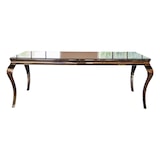 thumbnail of KAWOLA Mesa de comedor AMARA mesa barroca marco de cristal acero inoxidable 200x100cm