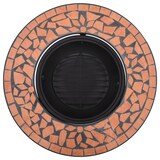 thumbnail of vidaXl Feuerstelle Mosaik Keramik Terracotta 68 cm