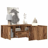 thumbnail of vidaXL Eckregal Altholz-Optik 200x40x45 cm Holzwerkstoff