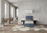 thumbnail of Letto Singolo contenitore imbottito 80x200 microfibra blu Antea