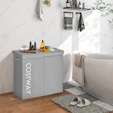 thumbnail of COSTWAY Cesto de roupa suja 115L com tampa, caixa de roupa suja em tecido não tecido com alças