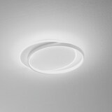 thumbnail of Christine P/G LED-Deckenleuchte, 48 W, 3000 lm, 3000 K, weißer, satinierter Aluminiumrahmen und Diffusor aus Opalmethacrylat – Gea Luce