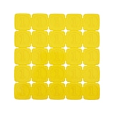 thumbnail of CombiCraft plastic breekmunten met getal 1 in geel - per 1000 munten