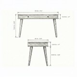 thumbnail of Ocrea Escritorio Mid-Century, Pino Macizo y MDF de Alta Resistencia, 120 x 60 Cm.