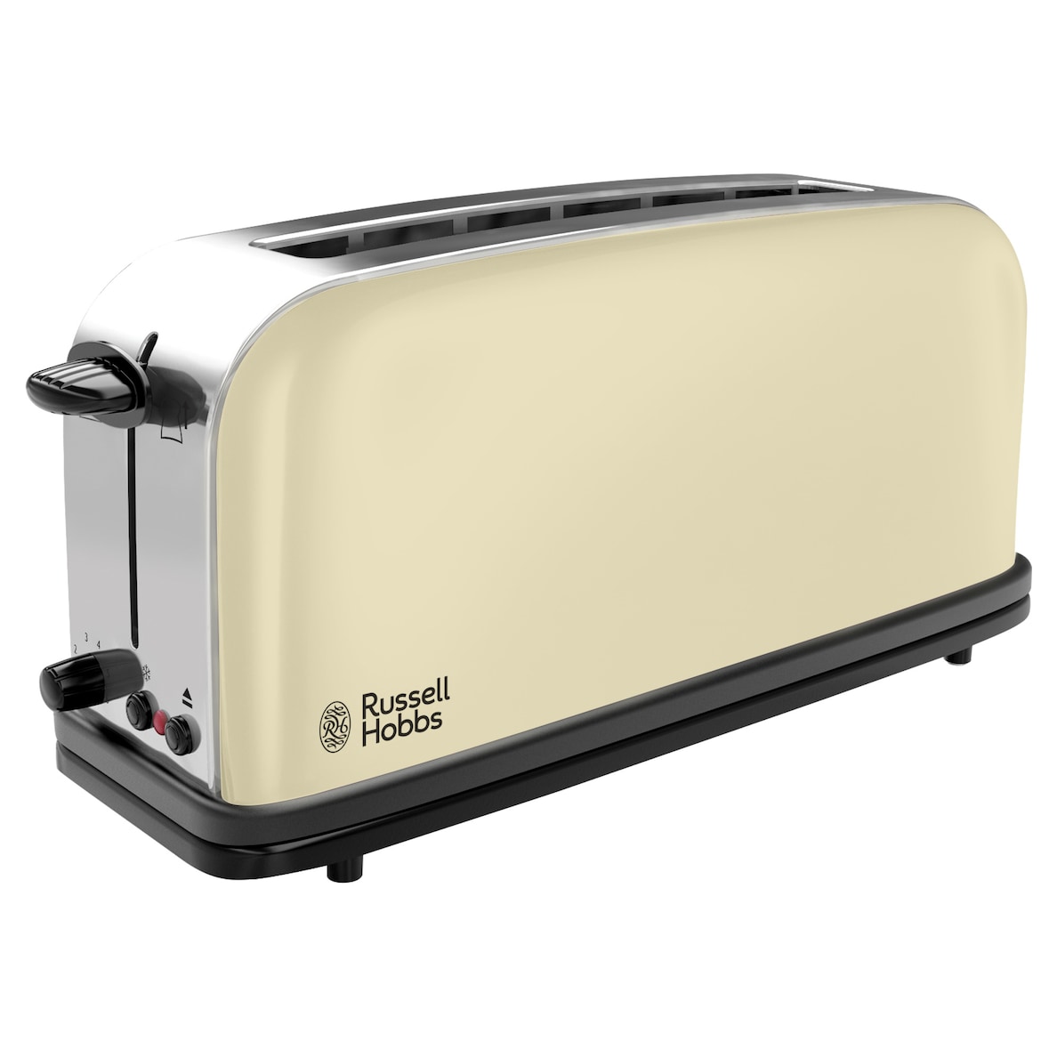 torradeira russell hobbs torradeira de ranhura longa creme 21395-56