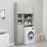 thumbnail of vidaXL Badezimmerschrank Betongrau 32x25,5x190 cm Holzwerkstoff