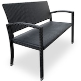 thumbnail of Casaria Gartenbank Poly Rattan 2-Sitzer UV-Lichtbeständig