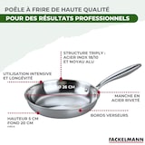 thumbnail of Poêle 26 cm en inox 18/10 Triply Fackelmann Vita3