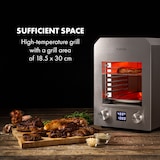 thumbnail of Hannibal Hochtemperaturgrill Indoor 2.200W 850°C Edelstahl silber Edelstahl