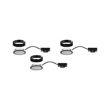 thumbnail of Paulmann Éclairage sous-meubles LED Pukk 3x3,5W 65mm 3x210lm 230V rond Noir 99990