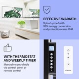 thumbnail of Wonderwall Air Art Smart Infrarotheizung Grünes Blatt 120x60cm 700W Mehrfarbig