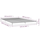 thumbnail of vidaXL Massivholzbett 120x200 cm Kiefer