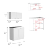 thumbnail of Set de Cocina Zurich, con Mueble Inferior y Superior Blanco