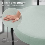 thumbnail of ML-Design – Esszimmerstühle 2er Set Grün | Teddystoff, Rückenlehne, schwarze Metallbeine, ergonomische Küchen- & Wohnzimmerstühle