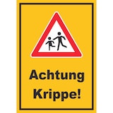 thumbnail of Achtung Krippe Schild Vorsicht Kinder  A1 (594x841mm)